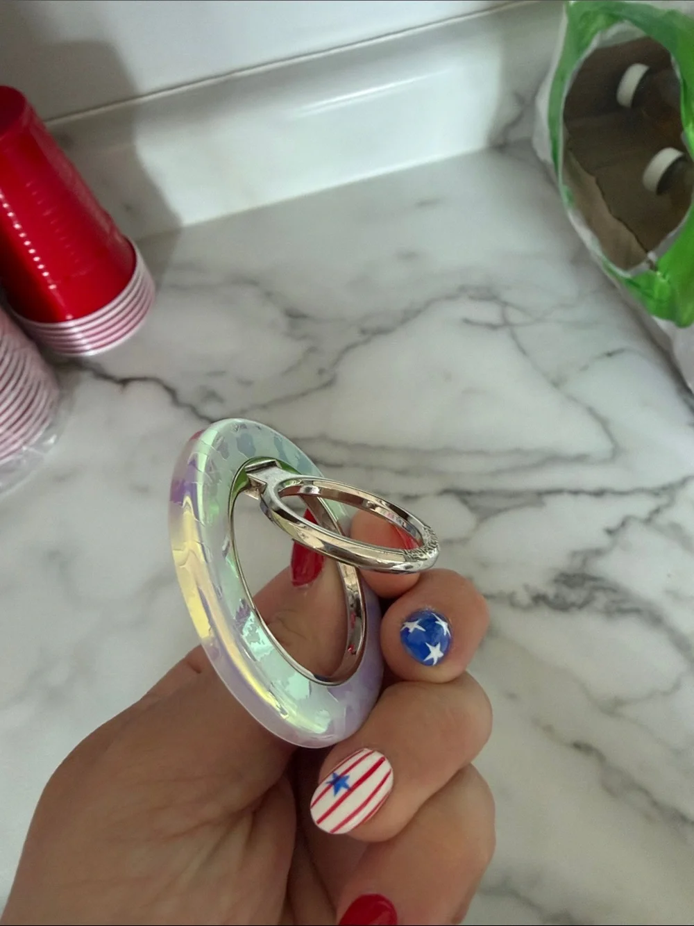 BRAND NEW‼️Velvet Caviar Iridescent Leopard Phone Ring Holder